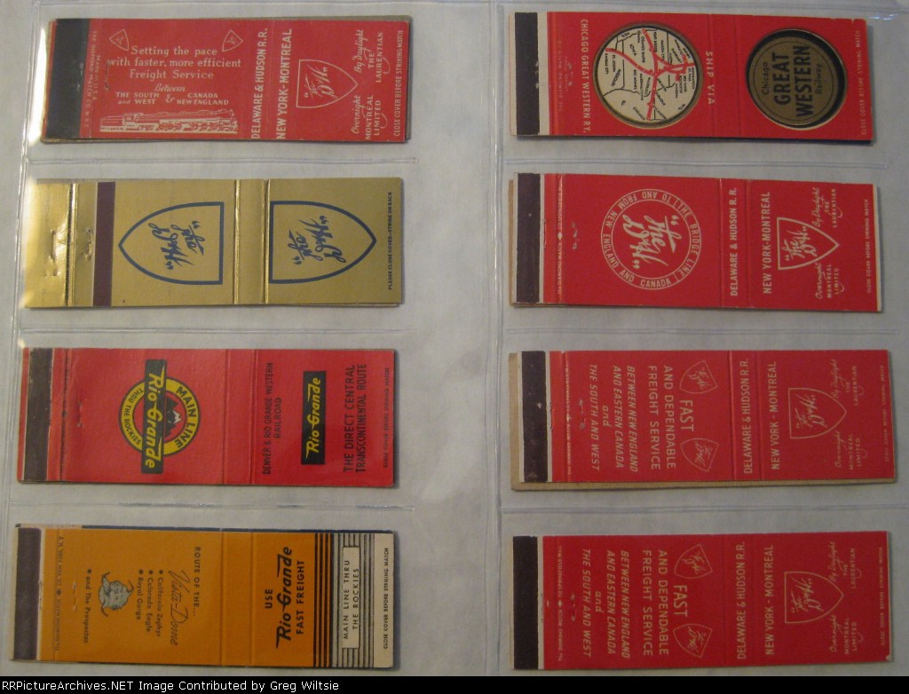 Railroad Matchbook Collection