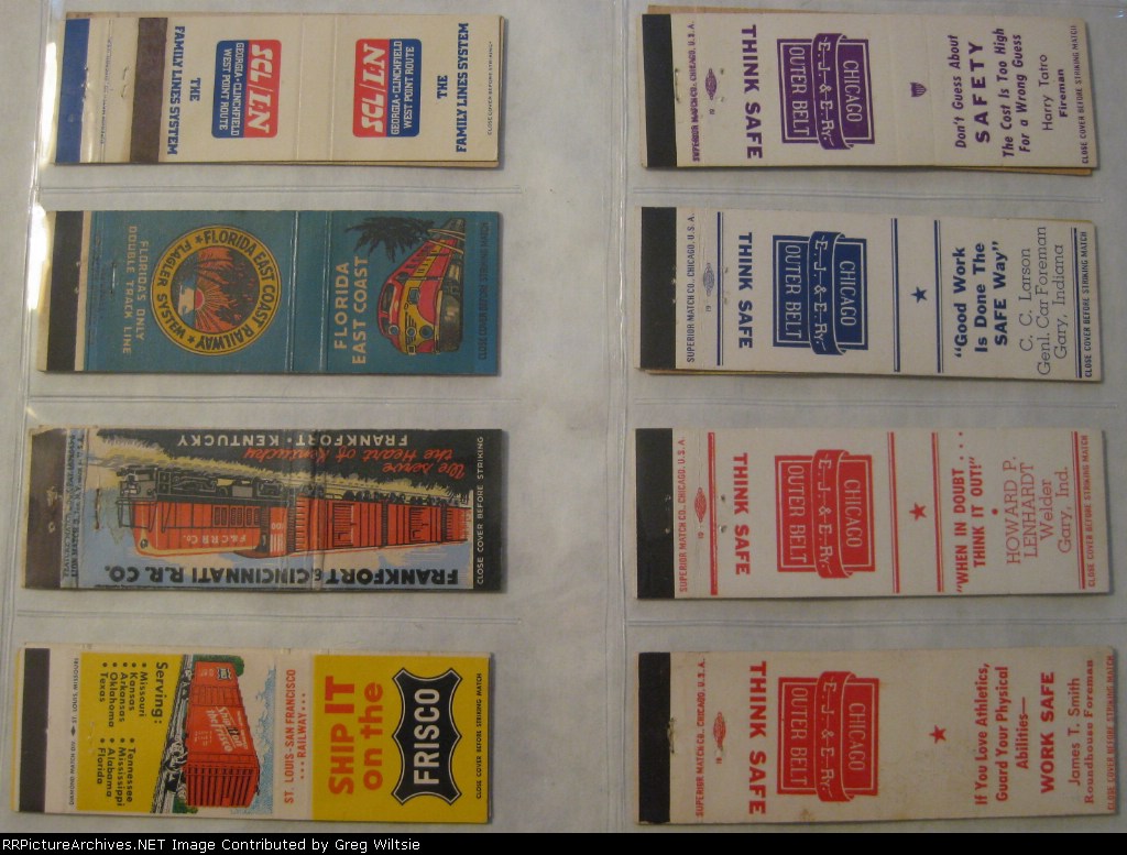 Railroad Matchbook Collection