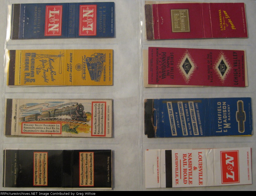Railroad Matchbook Collection