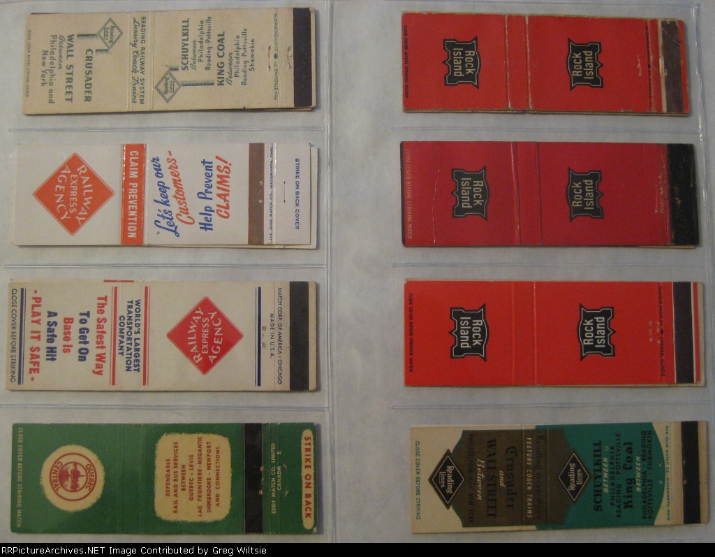 Railroad Matchbook Collection