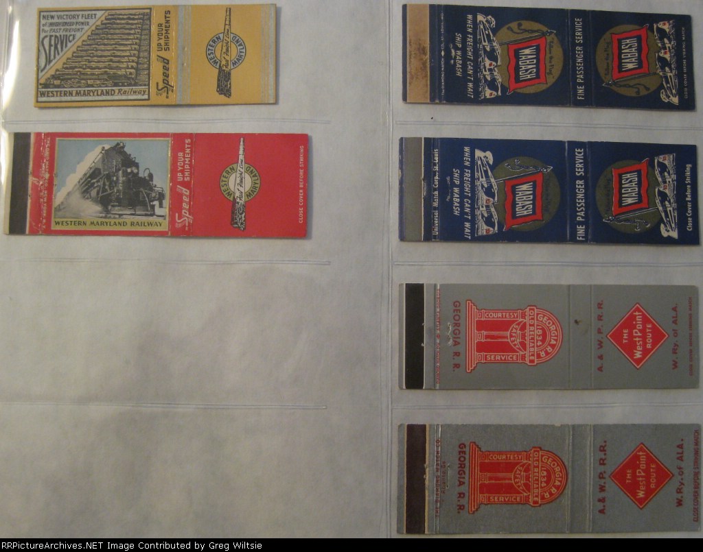 Railroad Matchbook Collection