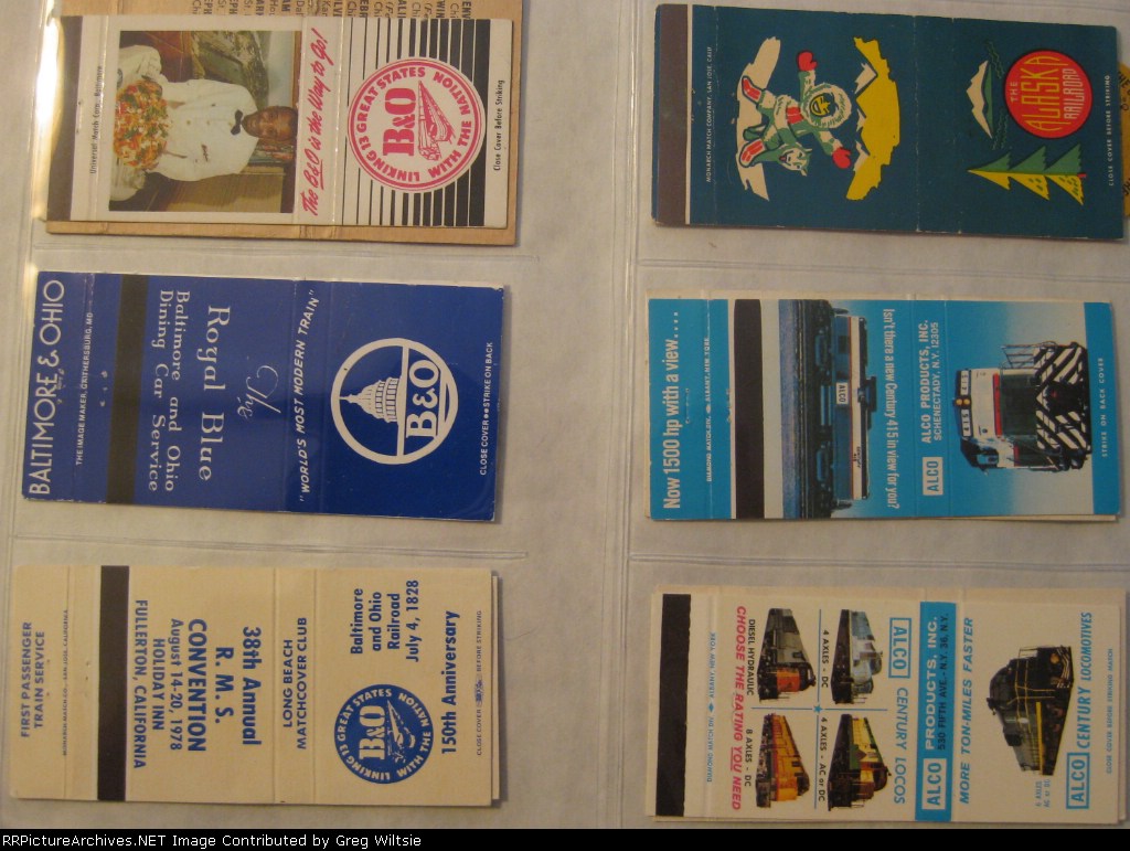 Railroad Matchbook Collection