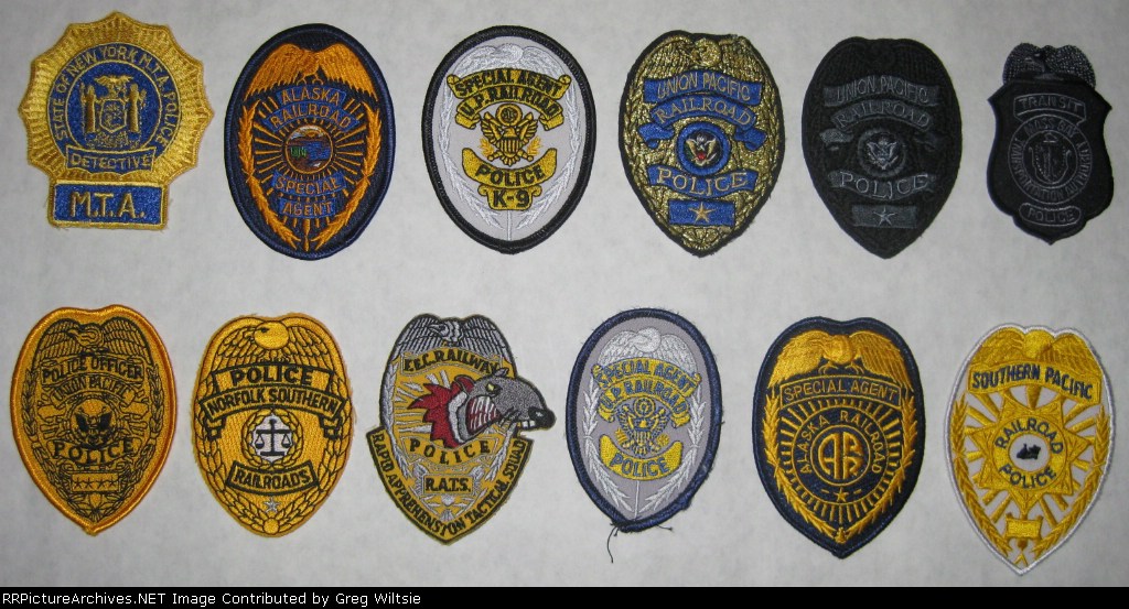Railroad Police Badge Patches