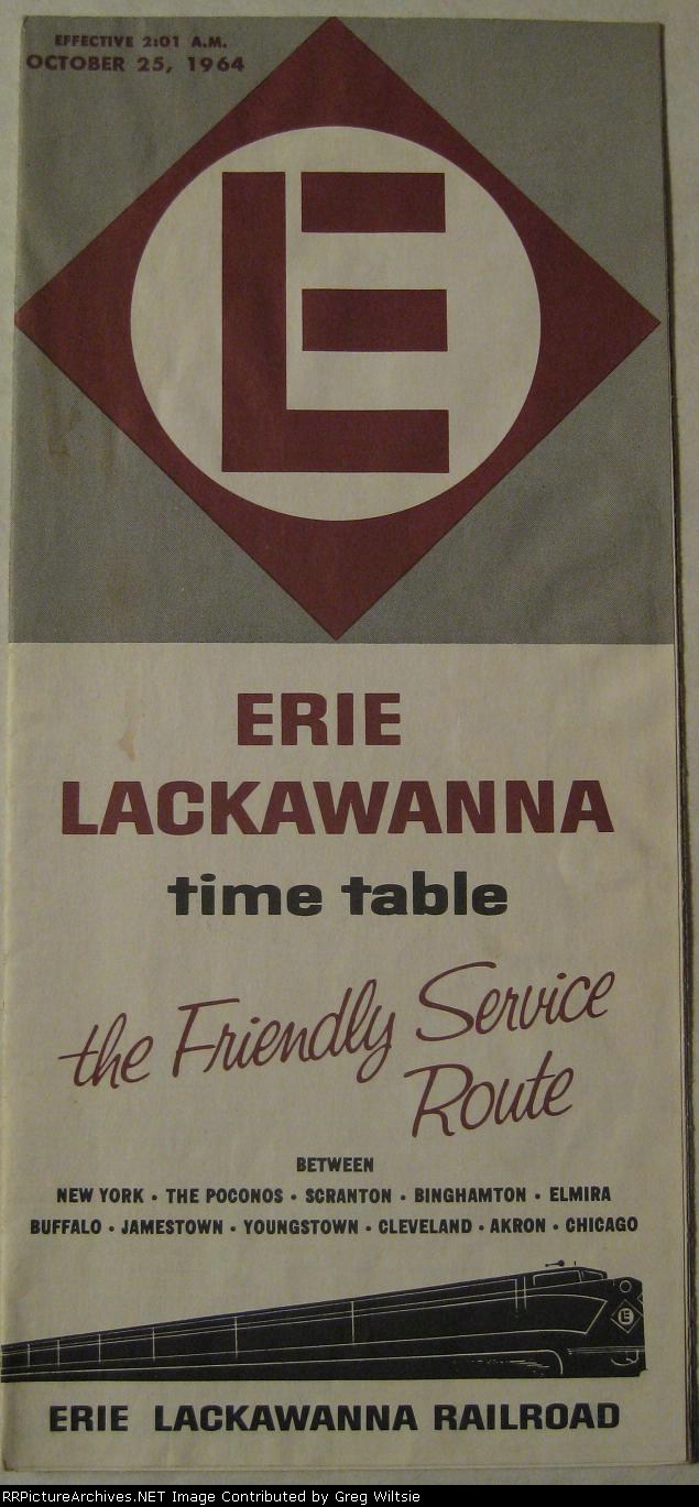 Erie Lackawanna Timetable