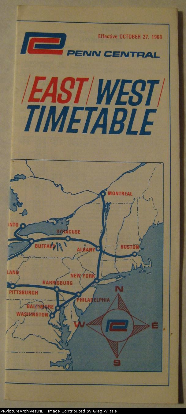 Penn Central Timetable