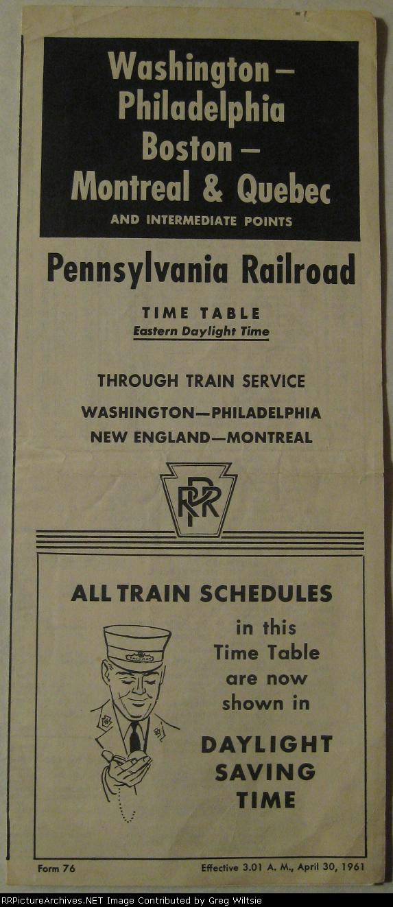 Pennsylvania Timetable