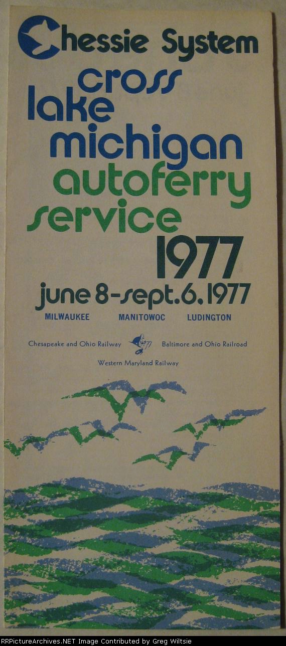 Chessie System Lake Michigan Autoferry Timetable