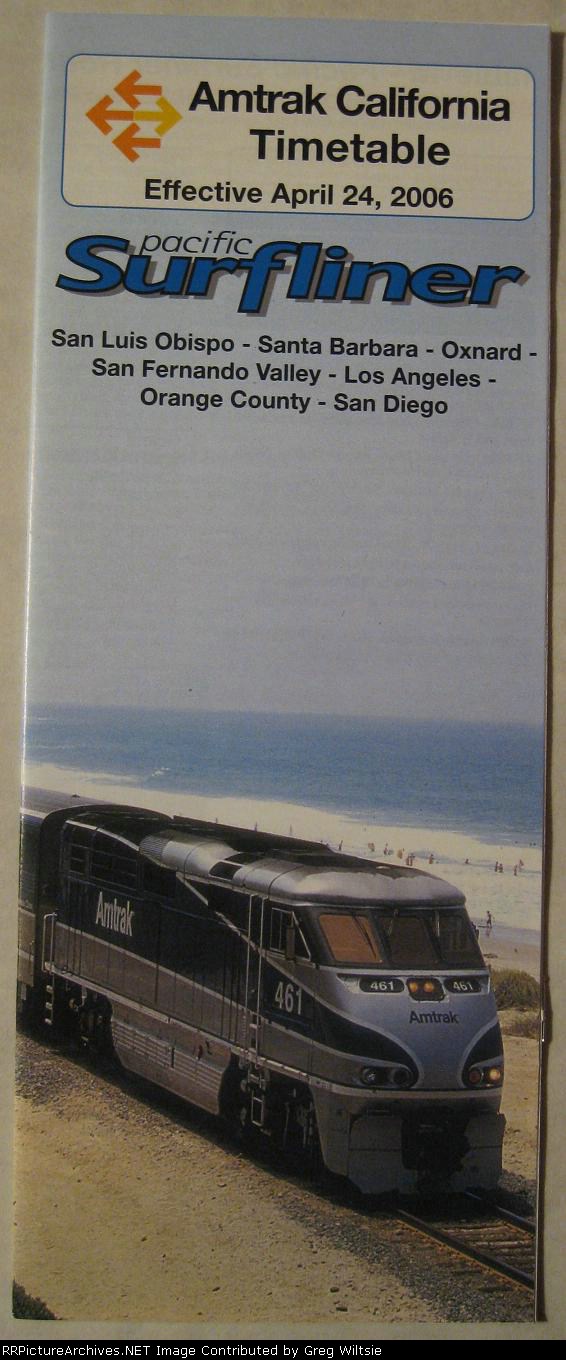 Amtrak California Timetable