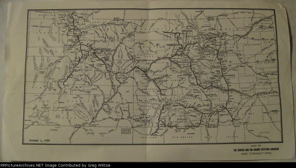 Denver and Rio Grande Western Route Map