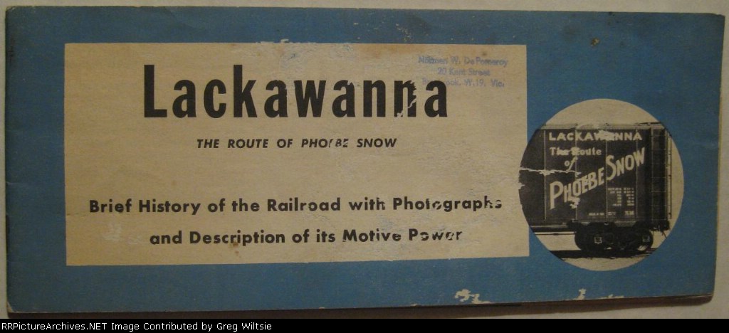 Booklet describing the Motive Power of the Lackawanna