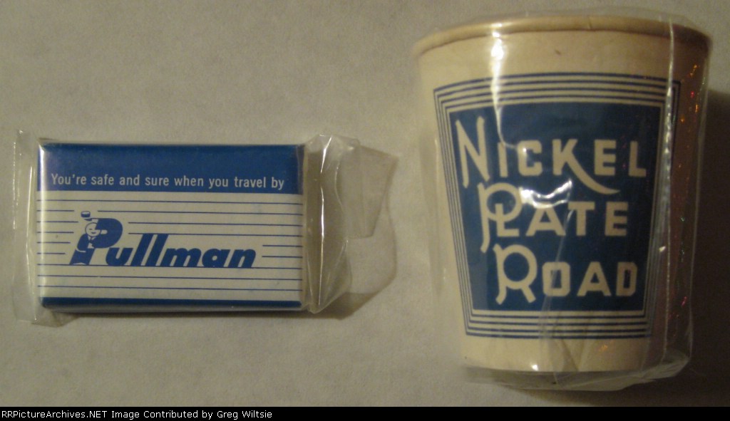 Pullman Bar of Soap and a Nickel Plate Road paper cup