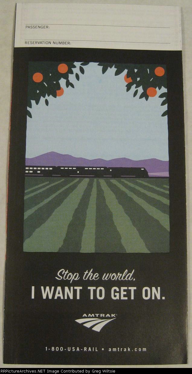 Amtrak Ticket Envelope