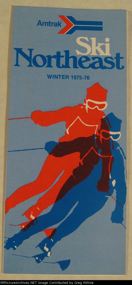 Amtrak Ski Northeast Pamphlet