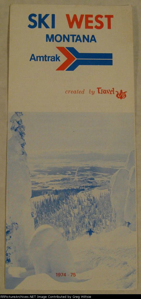 Amtrak Ski West Pamphlet