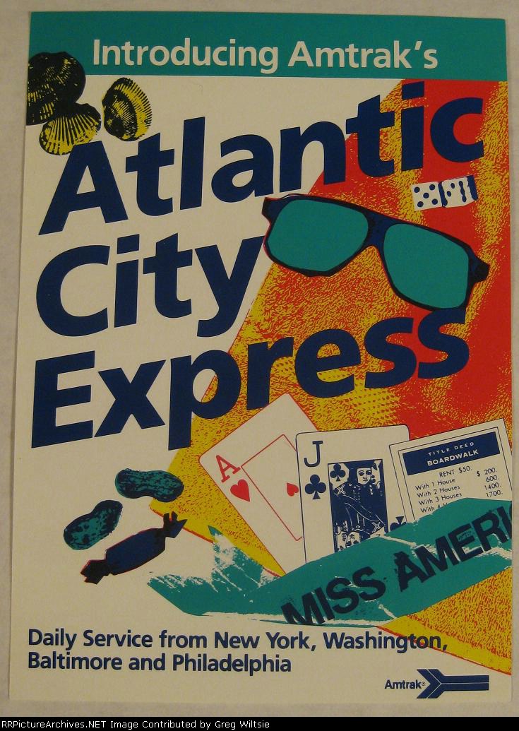 Amtrak Atlantic City Express Mini Poster