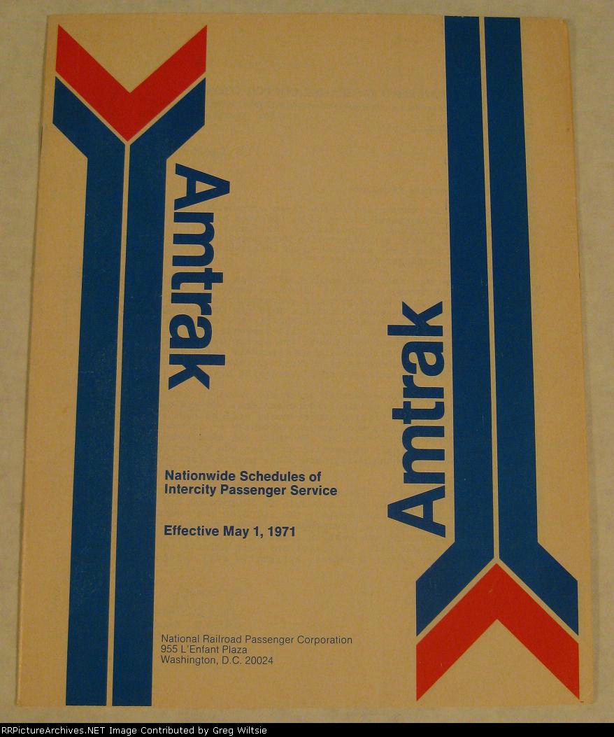 Amtrak Timetable Number 1