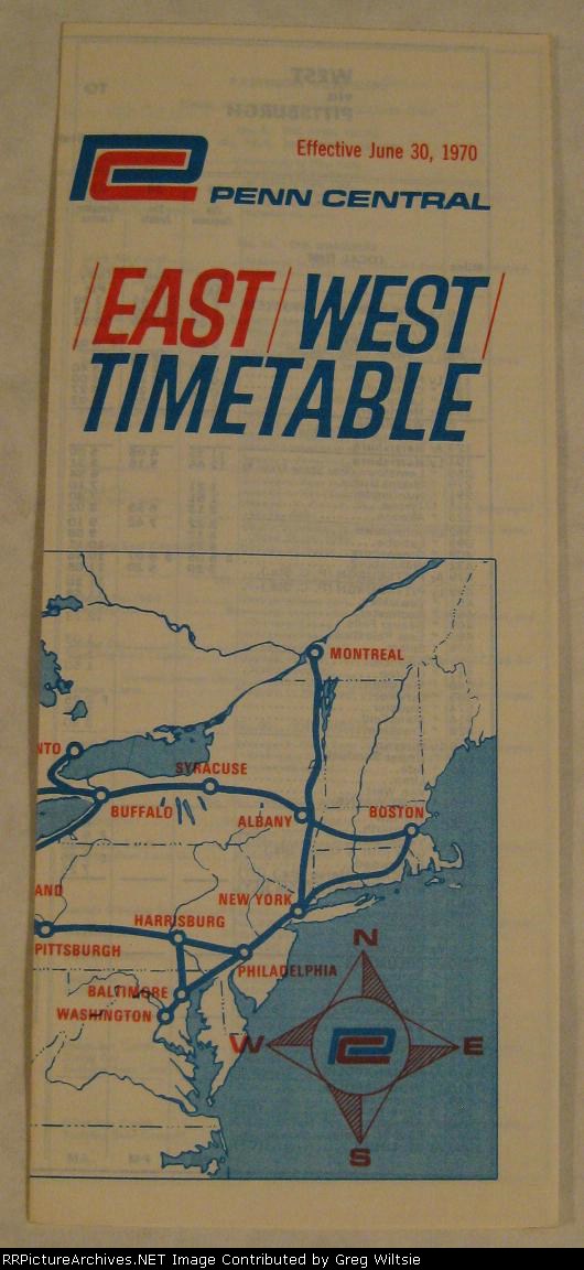 Penn Central Timetable