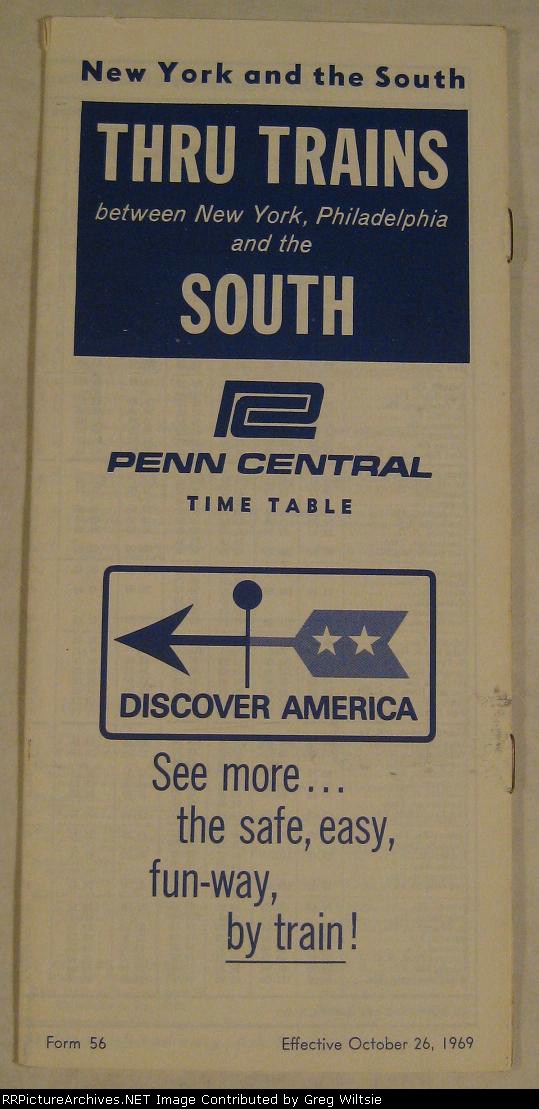 Penn Central Timetable