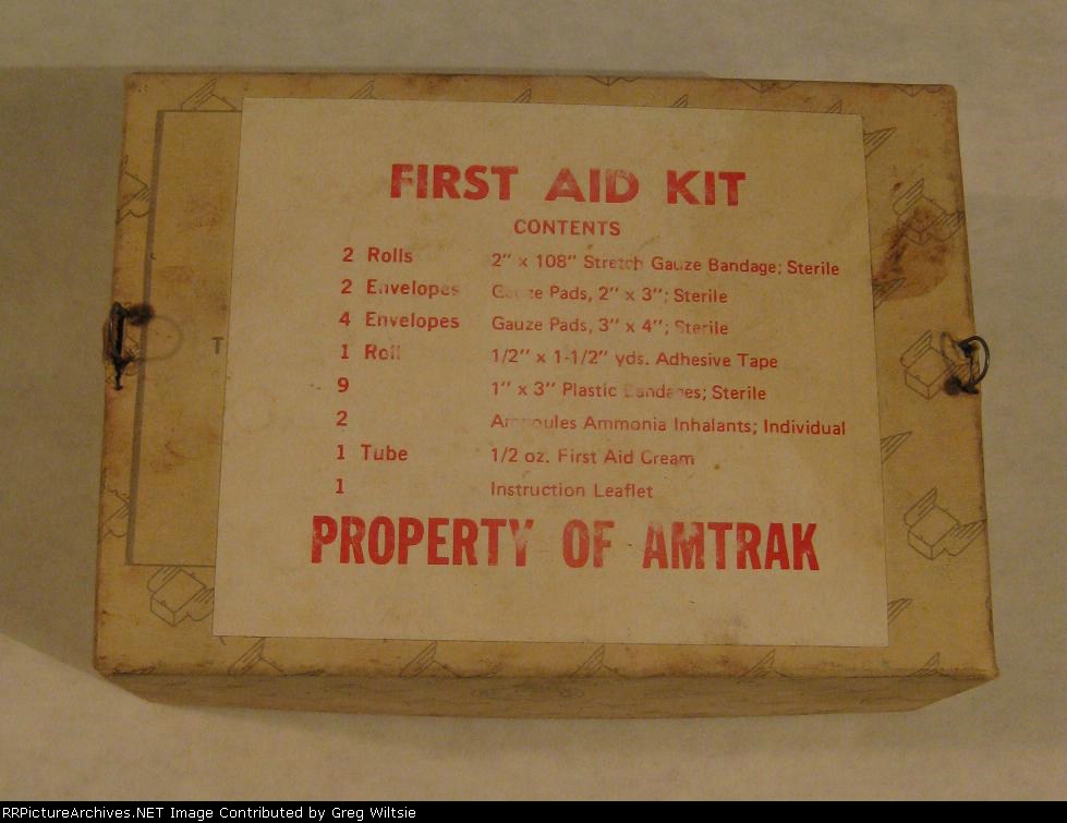 Amtrak First Aid Kit