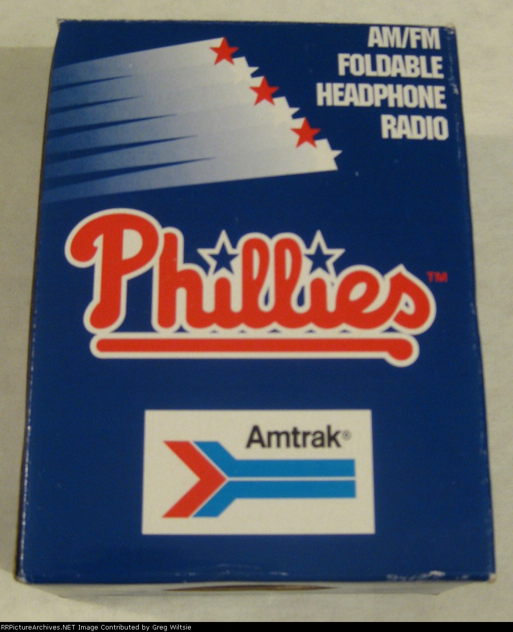 Amtrak/Phillies Foldable Headphone Radio