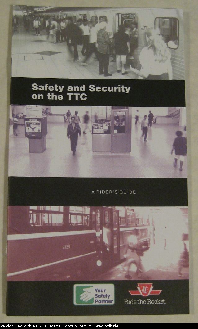 Toronto Transit Company Safety and Security Booklet