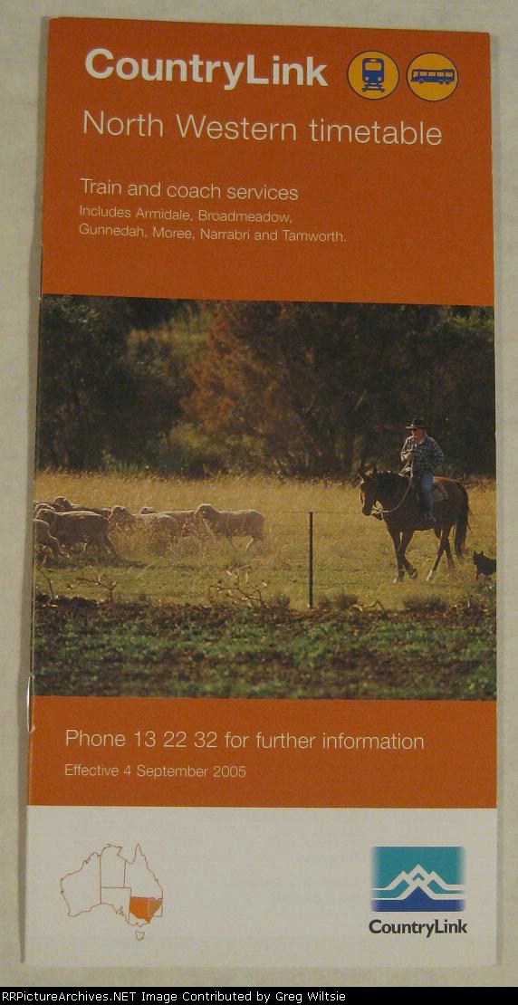 CountryLink North Western Timetable