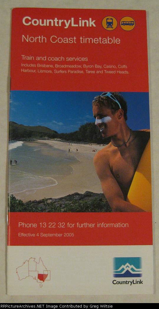 CountryLink North Coast Timetable