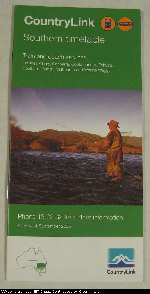 CountryLink Southern Timetable