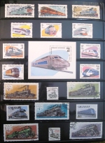 Railroad Postage Stamp Collection