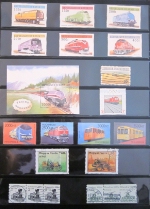 Railroad Postage Stamp Collection