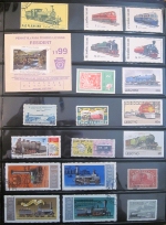 Railroad Postage Stamp Collection