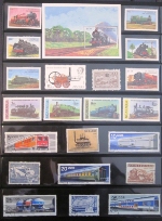 Railroad Postage Stamp Collection