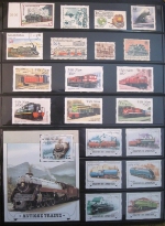 Railroad Postage Stamp Collection