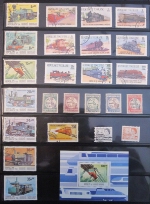 Railroad Postage Stamp Collection