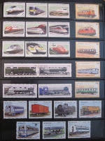 Railroad Postage Stamp Collection