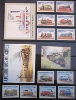Railroad Postage Stamp Collection