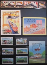 Railroad Postage Stamp Collection