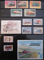 Railroad Postage Stamp Collection