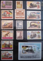 Railroad Postage Stamp Collection