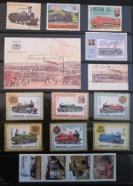 Railroad Postage Stamp Collection