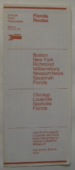 Amtrak Florida Timetable