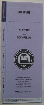 Amtrak Crescent Timetable