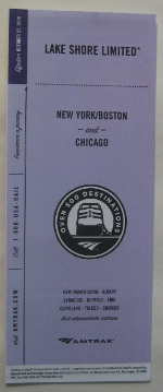 Amtrak Lake Shore Limited Timetable