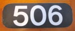 Numberboard from Lycoming Valley GP35 #506