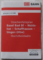 Deutsche Bahn Timetable for Basel Bad and Singen