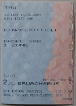 SBB Train Ticket
