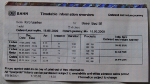 DB ticket-machine printed timetable for Kirchzarten to Basel Bad