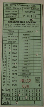 MBTA Commuter Receipt