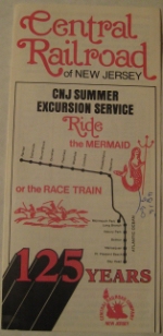 Central Railroad of New Jersey Timetable