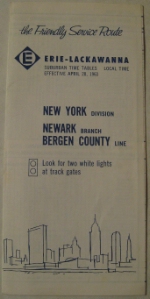 Erie-Lackawanna Suburban Timetable